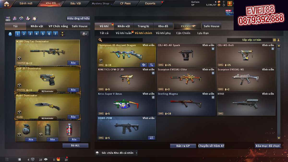 shop acc cf uy tin gia re